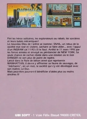 Manhattan 95 (F) (1986) box cover back